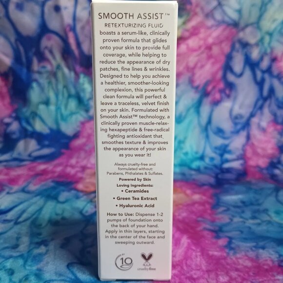 NIB Doll 10 Smooth Assist Retexturizing Fluid LIGHT 1 fl oz Vegan Foundation - Picture 5 of 5